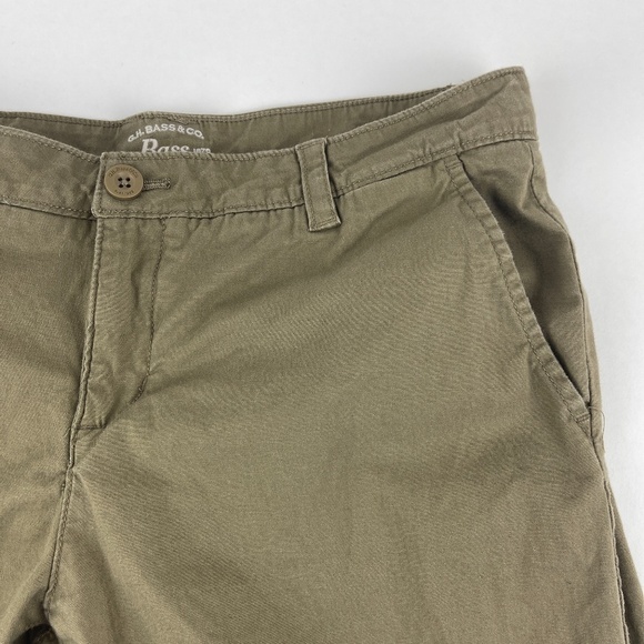 G.H. Bass Pants Womens Size 6 Brown Flat Front - Picture 4 of 9